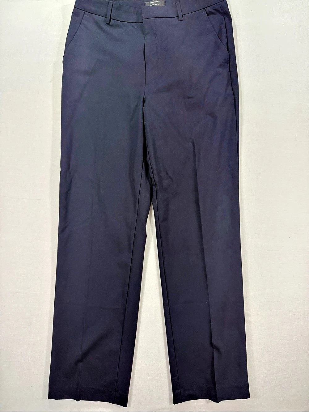 Banana Republic Straight High-Rise Pants in Navy Blue Size 10 Tall Like New